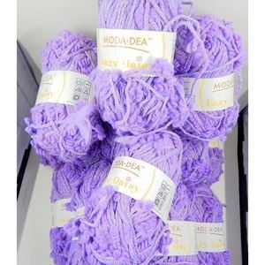 Moda Dea Lazy Daisy Purple Rain 1.76 oz 77 yd Each Made in Italy Lot of 15